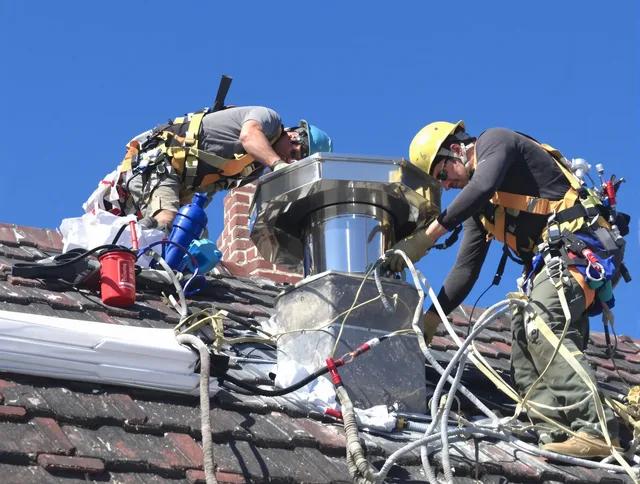 Protective chimney cap installed by Rancho Santa Margarita Chimney Sweep in Rancho Santa Margarita, CA