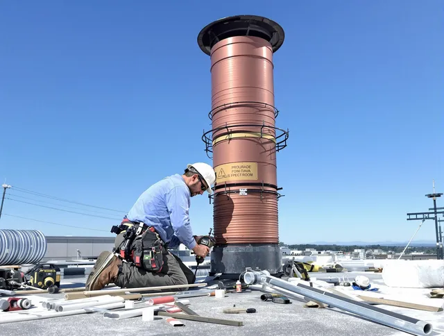 Installed chimney liner by Rancho Santa Margarita Chimney Sweep in Rancho Santa Margarita, CA