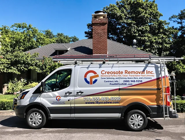 Rancho Santa Margarita Chimney Sweep technician removing creosote safely in Rancho Santa Margarita, CA