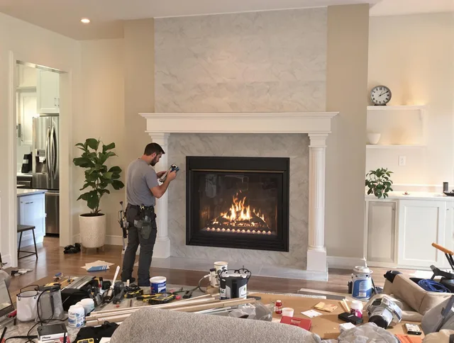 Newly installed fireplace by Rancho Santa Margarita Chimney Sweep in Rancho Santa Margarita, CA