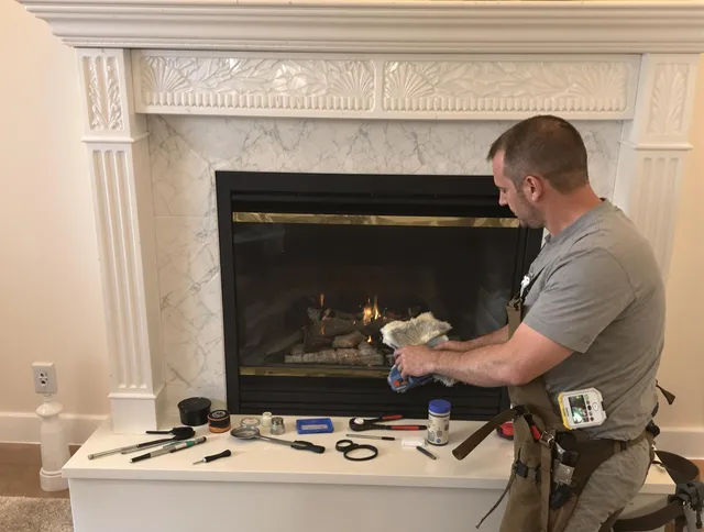 Rancho Santa Margarita Chimney Sweep performing fireplace maintenance in Rancho Santa Margarita, CA