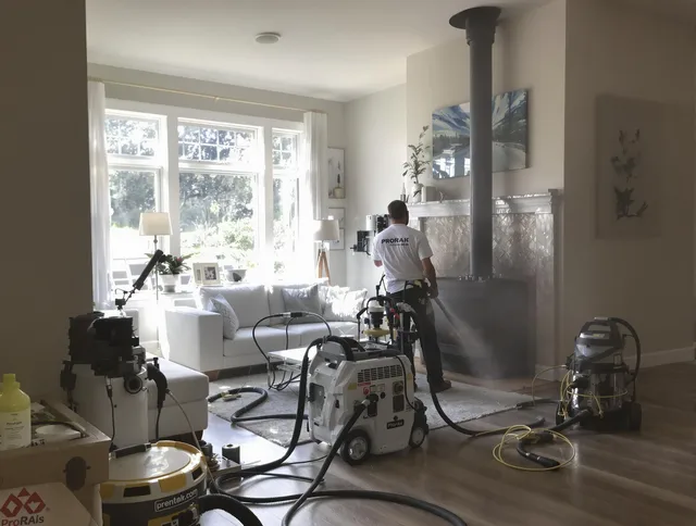 Soot removal service by Rancho Santa Margarita Chimney Sweep for a fireplace in Rancho Santa Margarita, CA